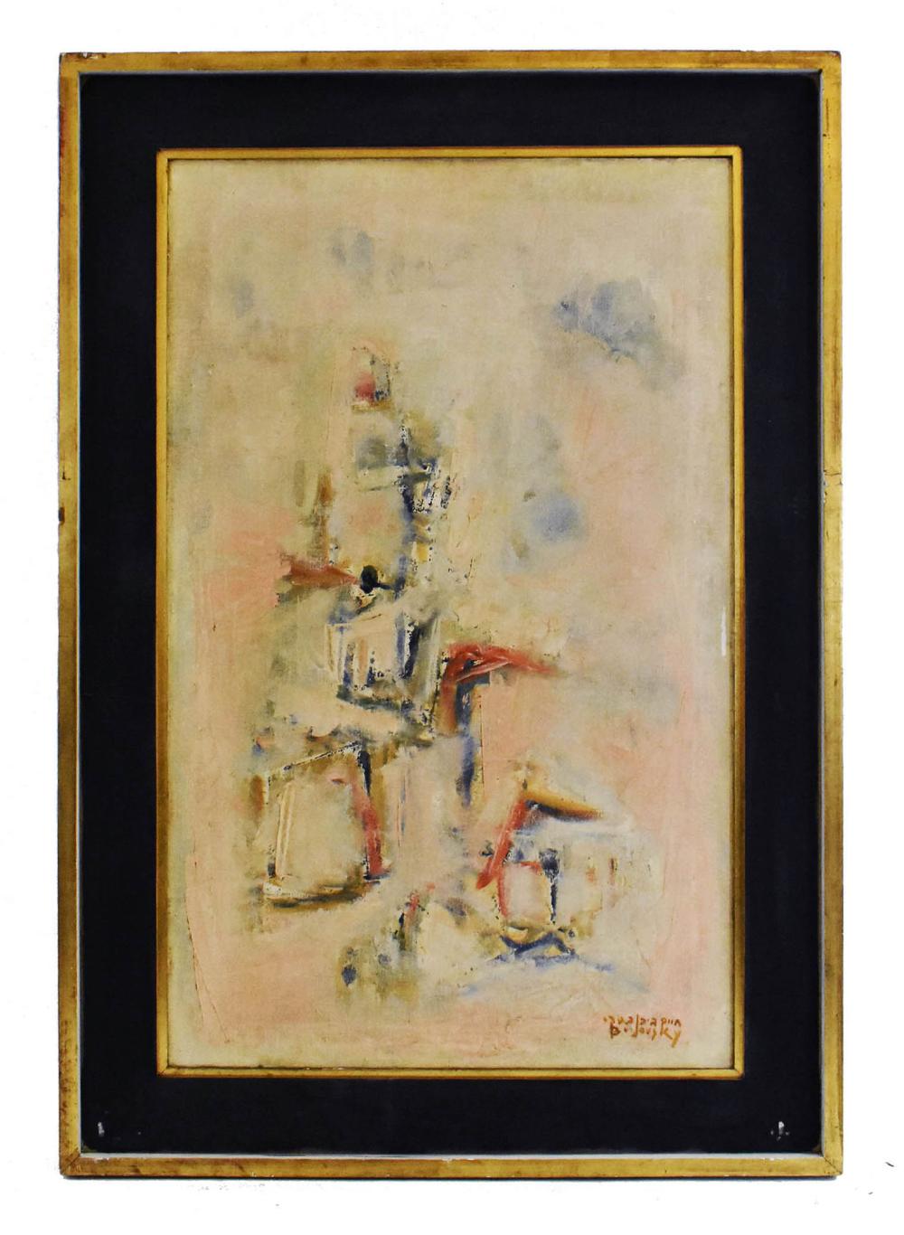 MODERNIST ABSTRACT CIRCA 1960 Signed 353b88