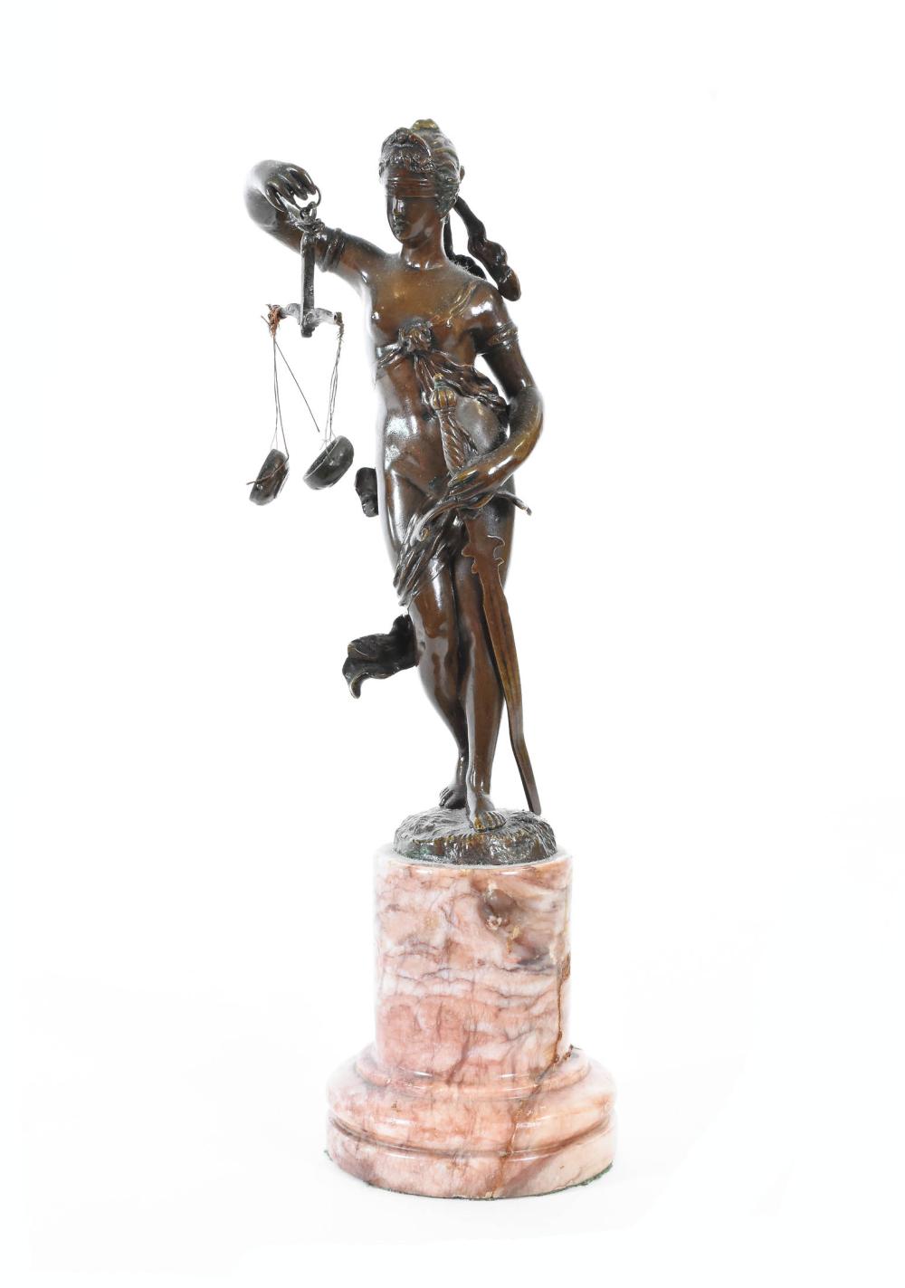 GRAND TOUR PATINATED BRONZE OF