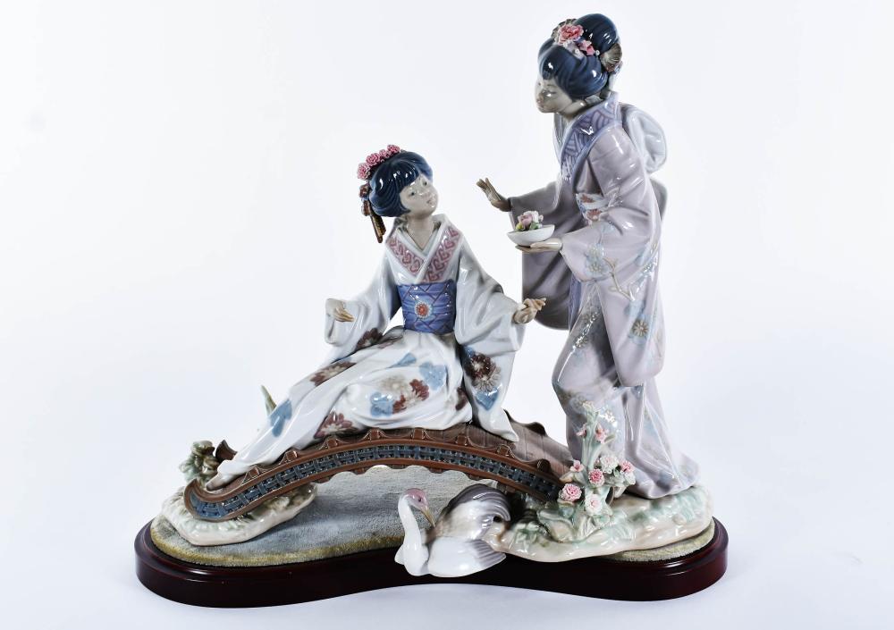 LLADRO JAPANESE BRIDGE FIGURAL 353c46