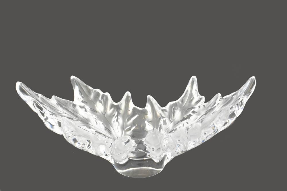 LALIQUE PART-FROSTED COLORLESS