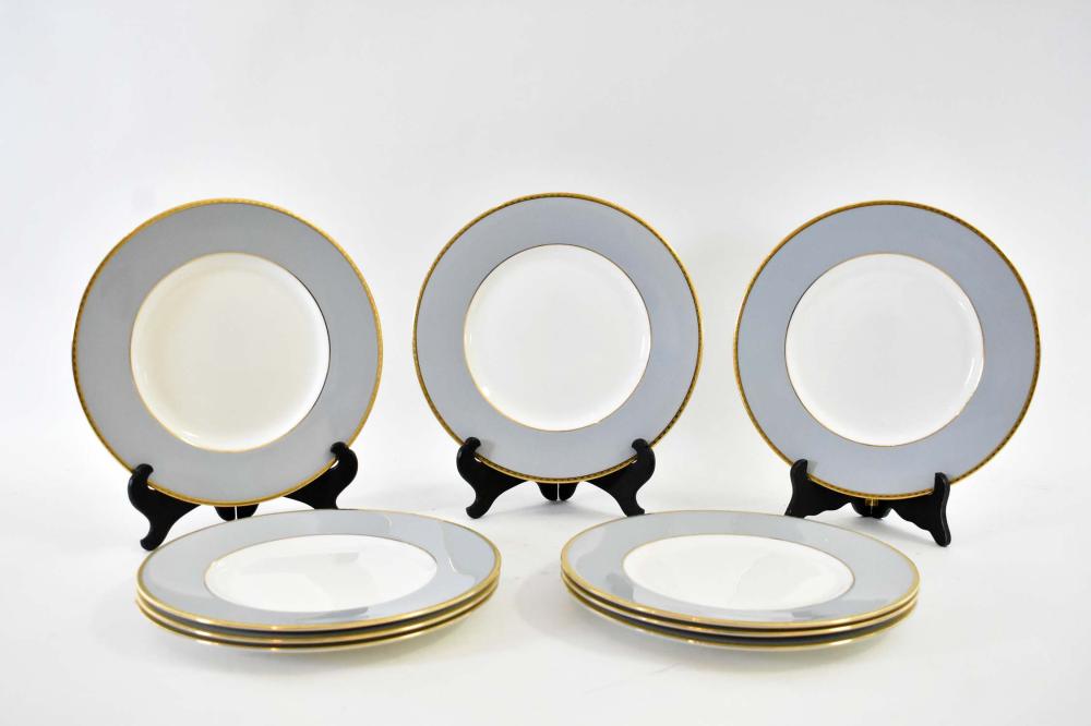 NINE MINTON PORCELAIN DINNER PLATES20th