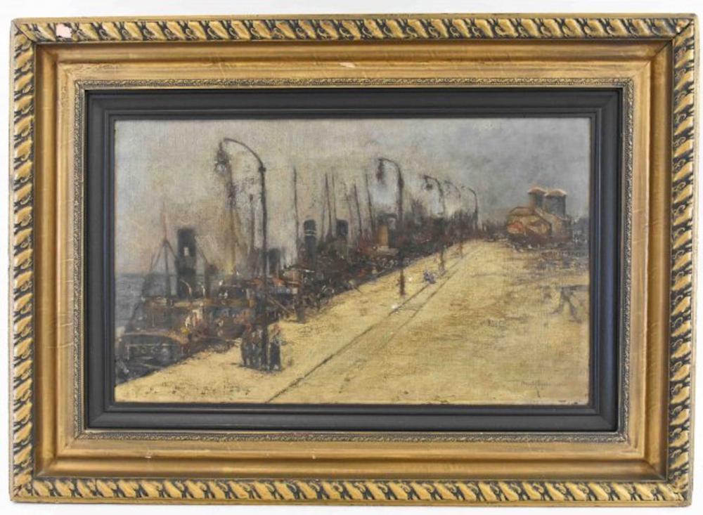 ANDOR BASCH, (HUNGARIAN, 1885-1944)Wharf