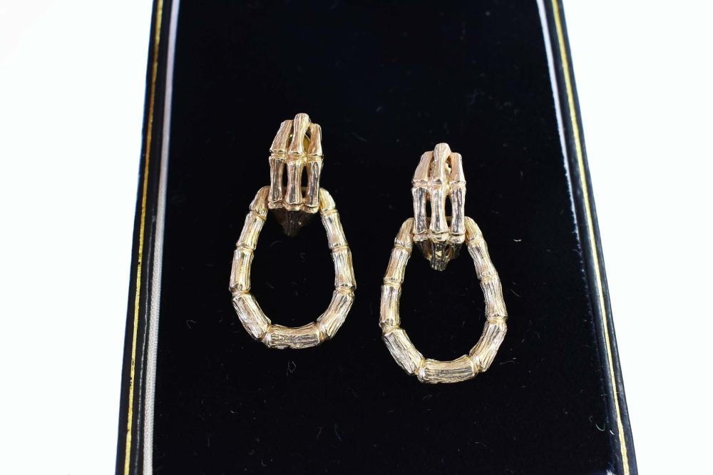 PAIR OF LADIES 14 KT YELLOW GOLD 353d01
