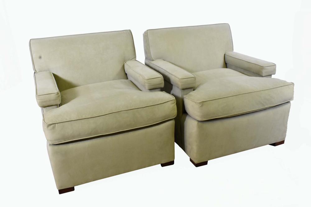 PAIR OF CONTEMPORARY CLUB CHAIRSNancy