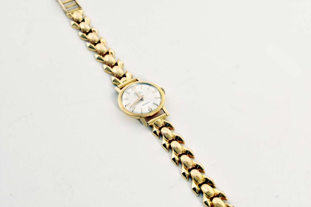 LADIES 18 KT YELLOW GOLD INCABLOC 353dbc