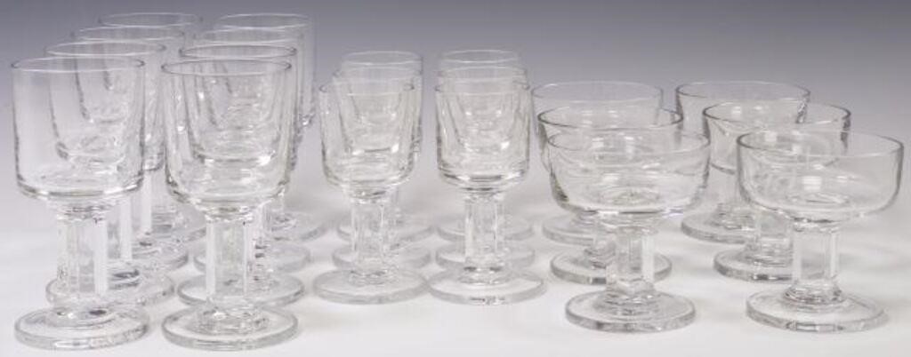 20) DANSK KIRSTEN COLORLESS GLASS