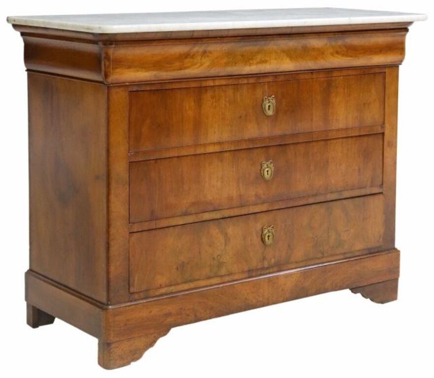 FRENCH LOUIS PHILIPPE MARBLE TOP 353eba