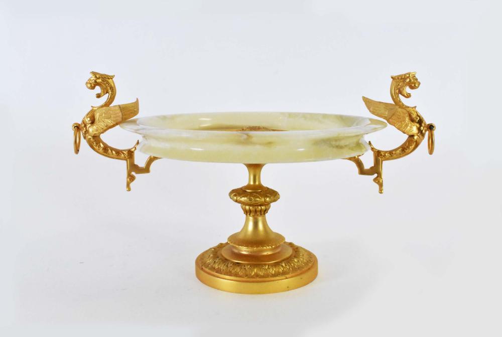 FRENCH GILT BRONZE MOUNTED ONYX 353ec7