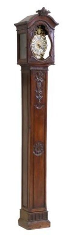 FRENCH MORBIER OAK LONGCASE CLOCK 353ed8