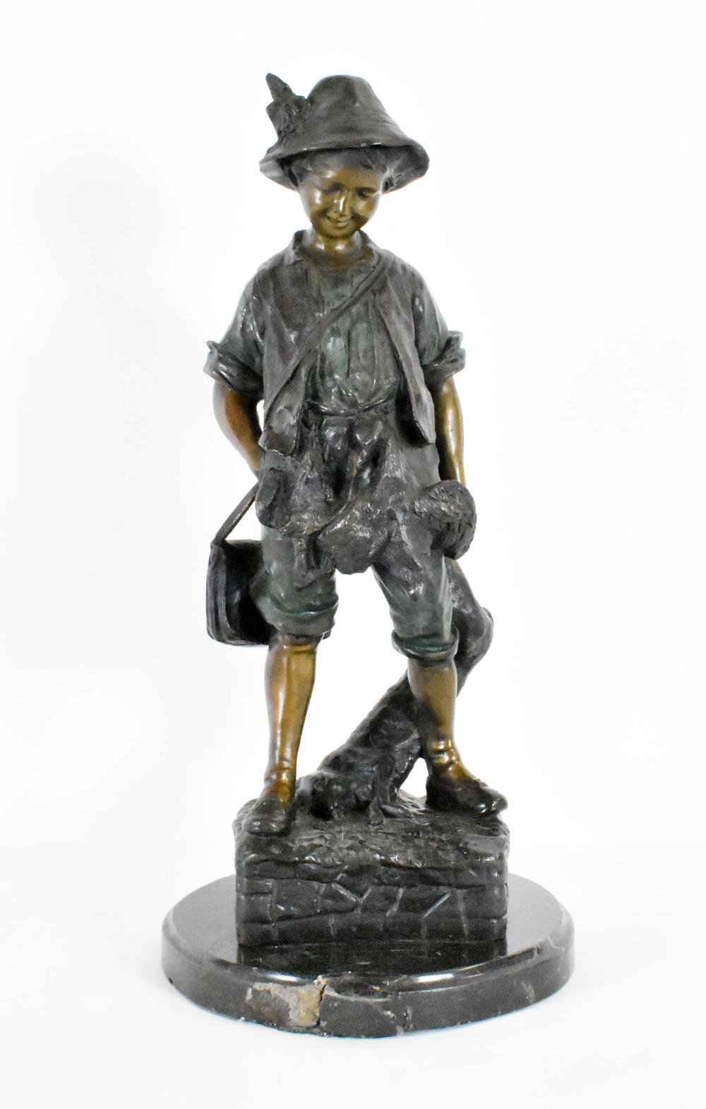 CONTINENTAL PATINATED BRONZE OF