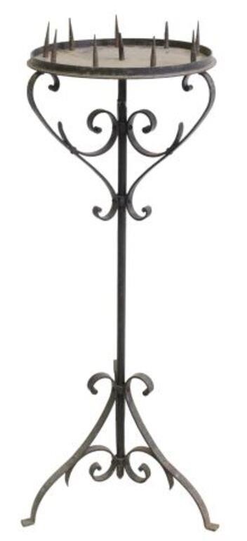 FRENCH WROUGHT IRON 10 LT STANDING 353f2e