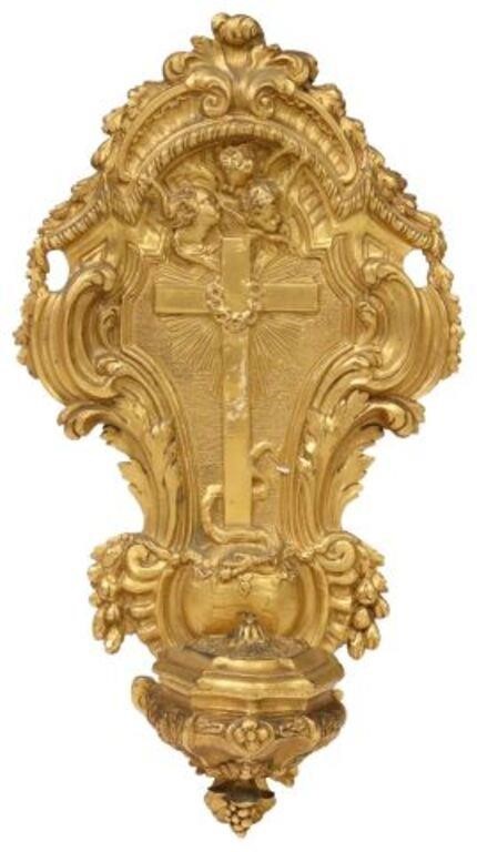 FRENCH ORMOLU HOLY WATER FONT  353f4f
