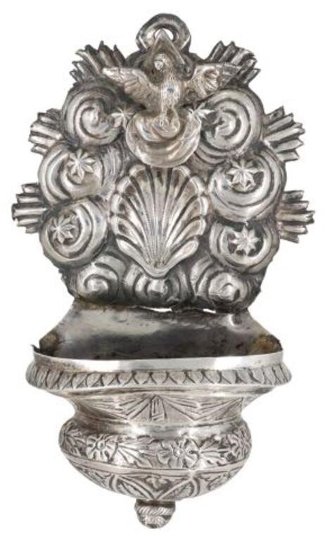 REPOUSSE SILVER HOLY WATER FONTSilver
