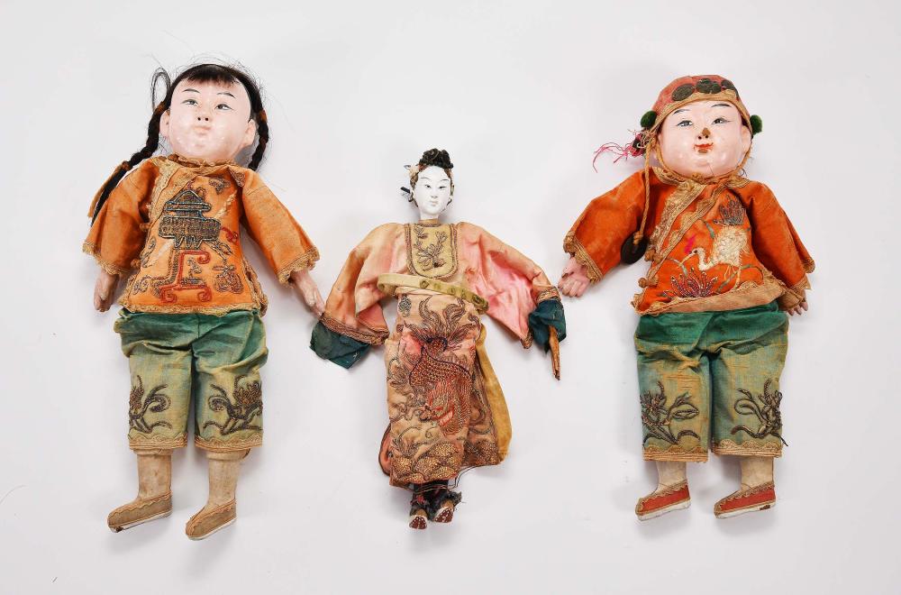 THREE CHINESE DOLLSLate 19th Early 353f61