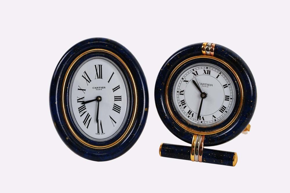 TWO CARTIER FAUX LAPIS AND BRASS 353f7f