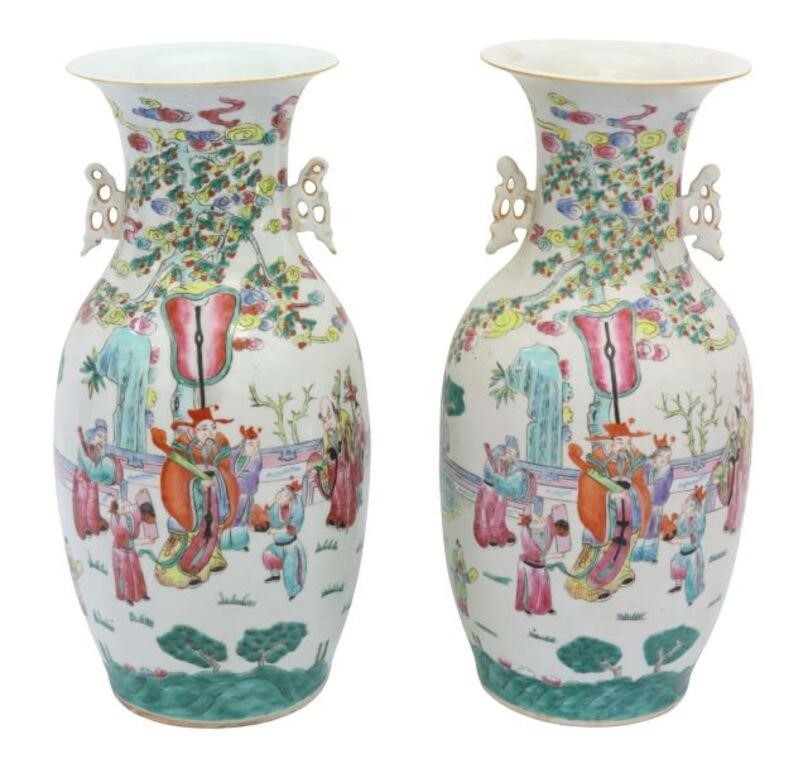 4223(2) CHINESE PORCELAIN FIGURAL