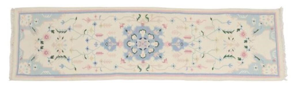 HAND TIED DHURRIE RUNNER INDIA  354041