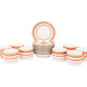 A Set of Nine Richard Ginori Porcelain