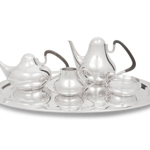 A Georg Jensen Silver Four Piece 3519f0