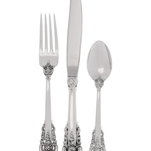 An American Silver Flatware Service Wallace 351a00