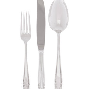 An American Silver Flatware Service Wallace 3519ff