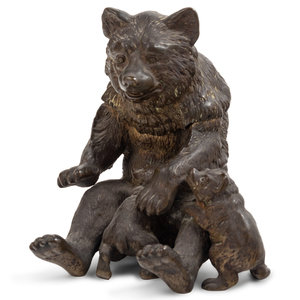 A French Cast Bronze Bear-Form