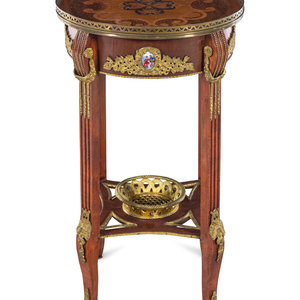 A Gilt Metal Mounted Side Table in the
