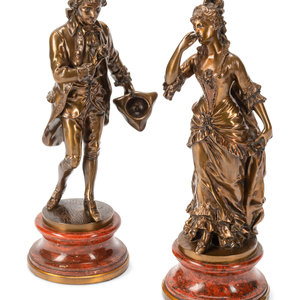 A Pair of French Gilt Bronze Figures 351a7d