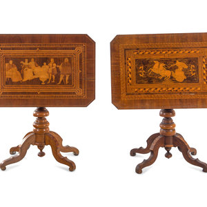 A Pair of Italian Parquetry Occasional 351a91