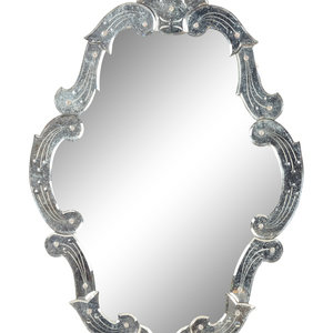 A Venetian Glass Mirror 20th Century Height 351a95