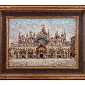 An Italian Micromosaic Panel
20th Century
depicting