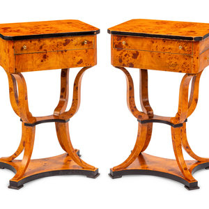 A Pair of Biedermeier Style Parcel 351aaa