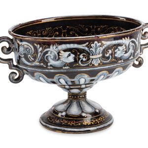 A Continental Enameled Copper Cup
19th