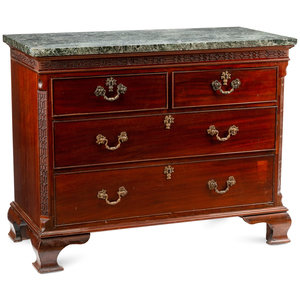 A George III Mahogany Marble-Top