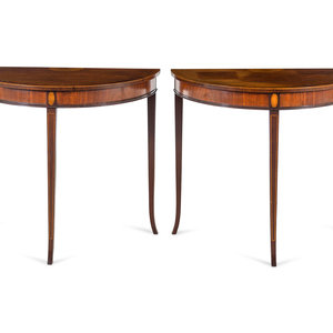 A Pair of Regency Inlaid Mahogany 351aef