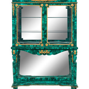 A Louis XVI Style Malachite Veneered 351bb1