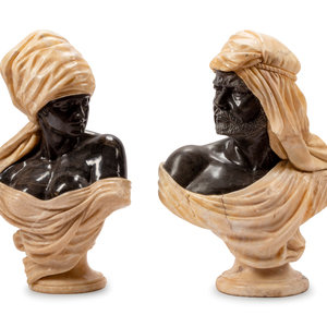 A Pair of Italian Marble and Onyx 351c03