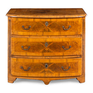 A Continental Burlwood Commode 18th 19th 351c10