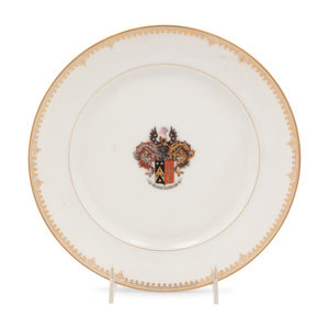 A Russian Armorial Porcelain Plate
19th