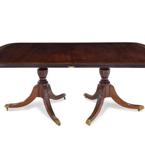 A George III Style Mahogany Double-Pedestal