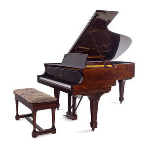 A Steinway Sons Mahogany Grand 351cb2