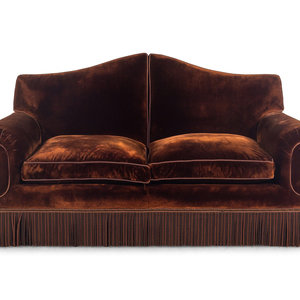 A Custom Two Seat Sofa with Silk 351cae