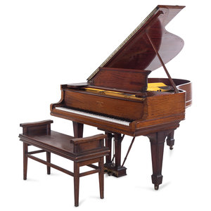 A Steinway & Sons Mahogany Grand