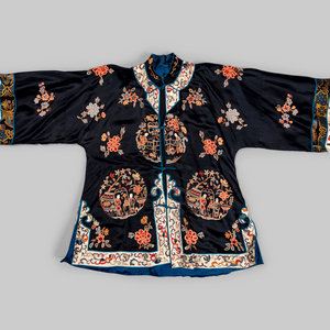 A Chinese Silk Embroidered Ladies'