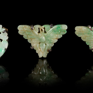 Three Chinese Jadeite Jewelry
LATE