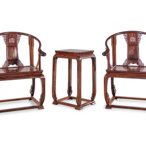 A Pair of Huanghuali Chair and 351d60