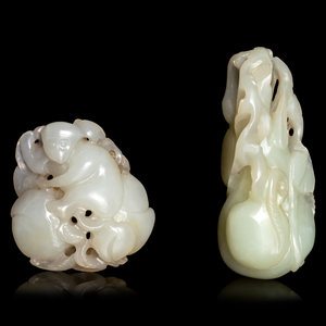 Two Chinese Jade Carvings 19TH 351da8