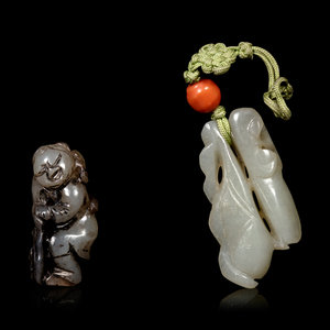 Two Chinese Jade Pendants
the first