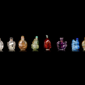 Eight Chinese Snuff Bottles 19TH 20TH 351dc0