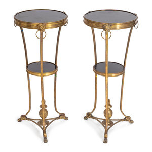 A Pair of Neoclassical Style Gilt-Bronze